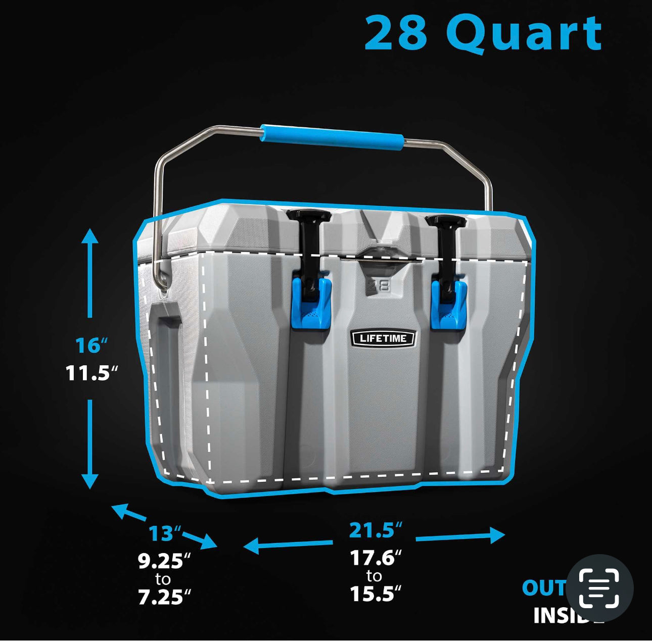 HIELERA de alto rendimiento 28Q Lifetime